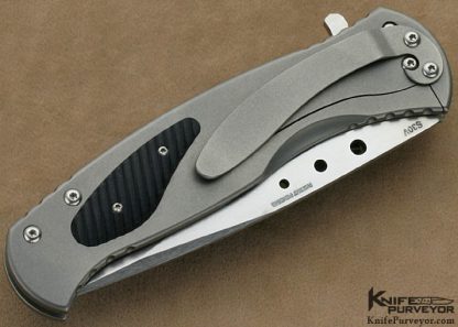 Ken Steigerwalt & Matthew Lerch Collaboration Custom  Knife S30V, Textured Micarta Titanium Interframe Assisted Opening FrameLock 12/04/2012 - Image 3
