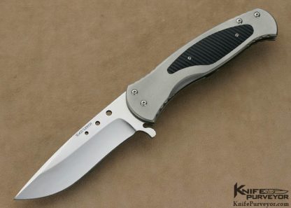 Ken Steigerwalt & Matthew Lerch Collaboration Custom  Knife S30V, Textured Micarta Titanium Interframe Assisted Opening FrameLock 12/04/2012