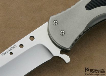 Ken Steigerwalt & Matthew Lerch Collaboration Custom  Knife S30V, Textured Micarta Titanium Interframe Assisted Opening FrameLock 12/04/2012 - Image 2