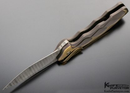Ken Onion Custom Knife Damascus "Lawman" Framelock Flipper - Image 7