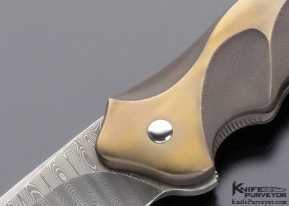 Ken Onion Custom Knife Damascus "Lawman" Framelock Flipper - Image 2