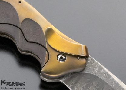 Ken Onion Custom Knife Damascus "Lawman" Framelock Flipper - Image 4