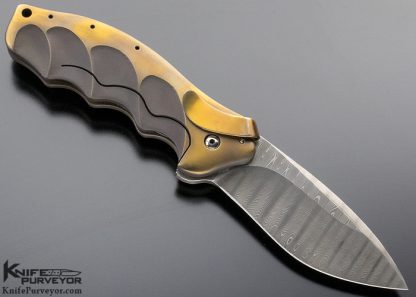 Ken Onion Custom Knife Damascus "Lawman" Framelock Flipper - Image 3