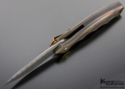 Ken Onion Custom Knife Damascus "Lawman" Framelock Flipper - Image 6