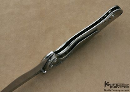 Ken Onion Custom Knife Dimpled Titanium Custom Stud Lock Bump - Image 7
