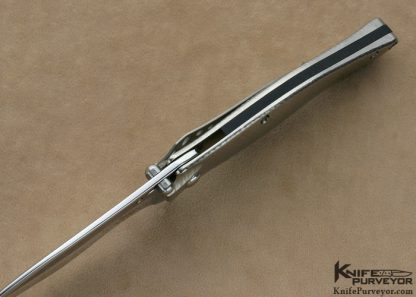 Ken Onion Custom Knife Dimpled Titanium Custom Stud Lock Bump - Image 5