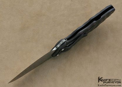 Ken Onion Custom Knife Anodized and Textured Titanium "Wrinkle" IKBS Flipper - Image 6