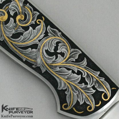 Joe Kious Custom Knife Joe Mason Engraved Lockback - Image 2