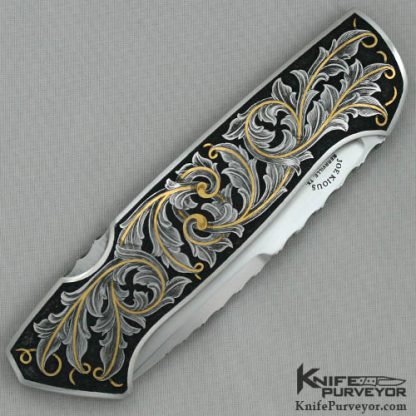 Joe Kious Custom Knife Joe Mason Engraved Lockback - Image 3