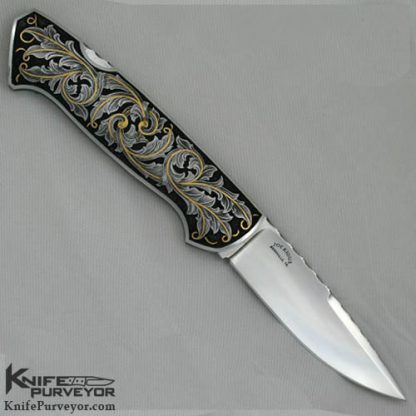 Joe Kious Custom Knife Joe Mason Engraved Lockback