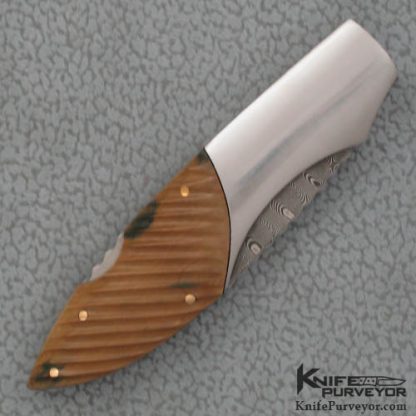 Joe Kious Custom Knife Fluted  Auto Lockback - Image 3