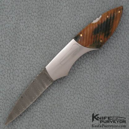 Joe Kious Custom Knife Fluted  Auto Lockback