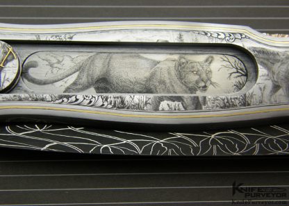 Joe Kious Custom Knife Lee Griffiths Engraved Edwards Black Jade Interframe Dead Bug Lockback - Image 6