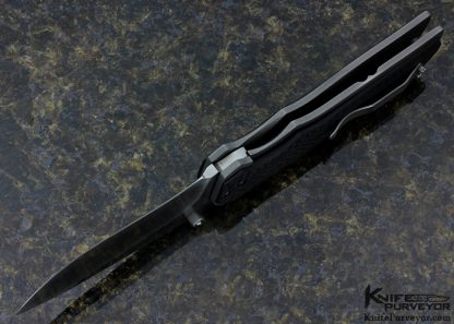 Kirby Lambert Custom Knife Carbon Fiber Frame Lock Fireball Frame Lock - Image 5