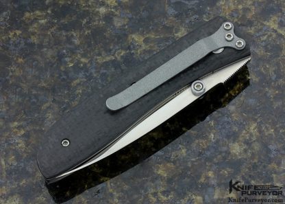 Kit Carson Custom Knife Model 4 Carbon Fiber Linerlock - Image 3