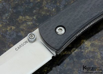 Kit Carson Custom Knife Model 4 Carbon Fiber Linerlock - Image 2