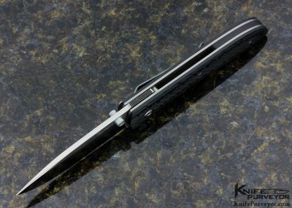 Kit Carson Custom Knife Model 4 Carbon Fiber Linerlock - Image 4