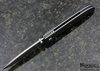 Kit Carson Custom Knife Carbon Fiber Model 16-XL Linerlock - Image 5