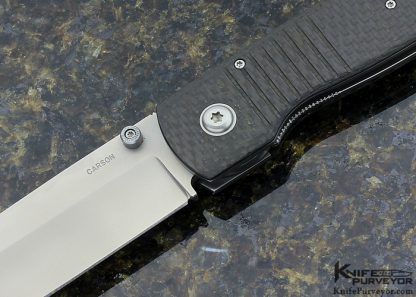 Kit Carson Custom Knife Carbon Fiber Model 16-XL Linerlock - Image 2