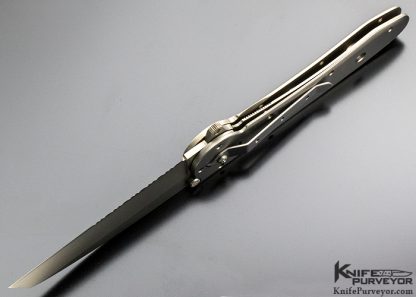 Kit Carson Custom Knife Extended F-4 Tanto with Serations - Image 7
