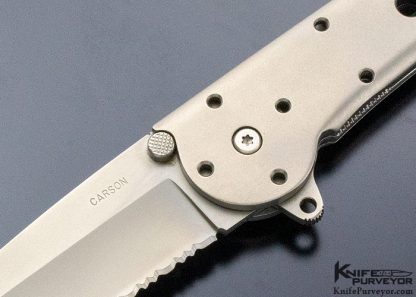 Kit Carson Custom Knife Extended F-4 Tanto with Serations - Image 2