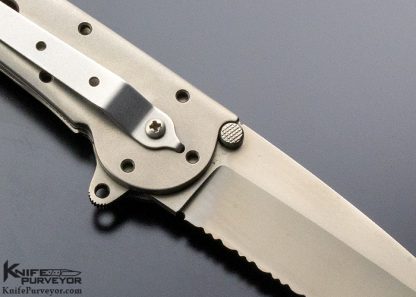 Kit Carson Custom Knife Extended F-4 Tanto with Serations - Image 4