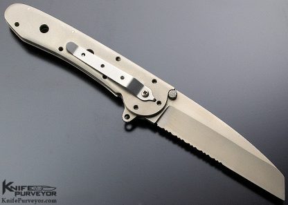 Kit Carson Custom Knife Extended F-4 Tanto with Serations - Image 3