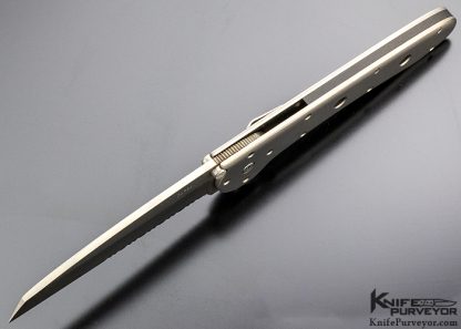 Kit Carson Custom Knife Extended F-4 Tanto with Serations - Image 6