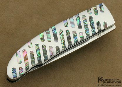 Koji Hara Custom Knife Abalone Linerlock - Image 6