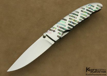 Koji Hara Custom Knife Abalone Linerlock