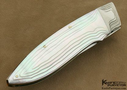 Koji Hara Custom Knife Mother of Pearl Airstep Linerlock - Image 3