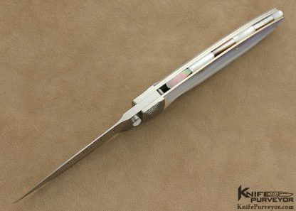 Koji Hara Custom Knife Mother of Pearl Airstep Linerlock - Image 4