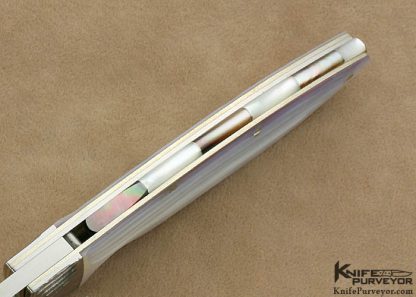 Koji Hara Custom Knife Mother of Pearl Airstep Linerlock - Image 5