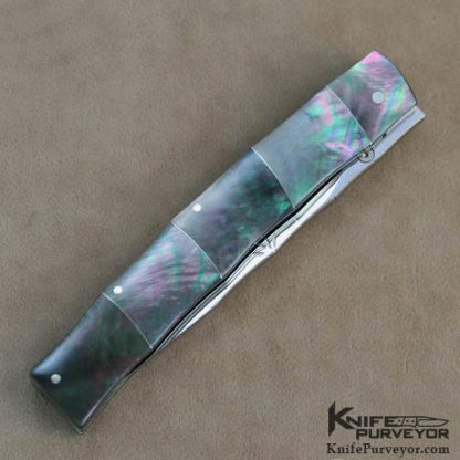 Koji Hara Custom Knife Black Lip Bamboo Linerlock - Image 3