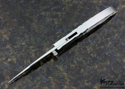Koji Hara Custom Knife One of a Kind Carved Liner Lock - Image 4