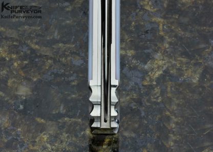 Koji Hara Custom Knife Mother of Pearl Linerlock Dagger - Image 6