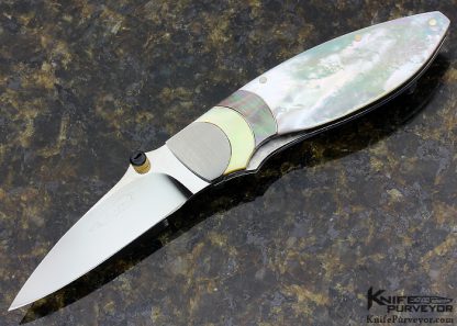 Koji Hara Custom Knife Multi Pearl Linerlock