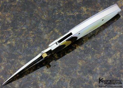 Koji Hara Custom Knife Multi Pearl Linerlock - Image 4