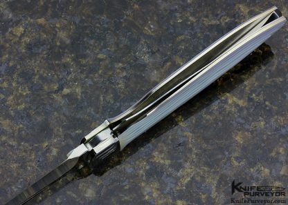 Koji Hara Custom Knife Mother of Pearl Airstep Liner Lock - Image 6