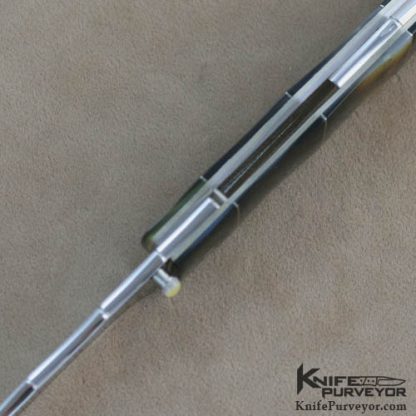 Koji Hara Custom Knife Black Lip Bamboo Linerlock - Image 4