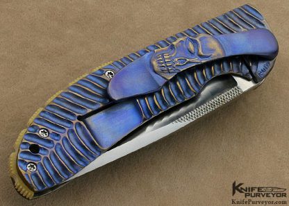 Korth Custom Knife Carved "Amazonas" Titanium IKBS Frame Lock - Image 3