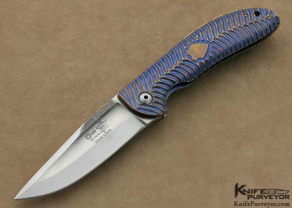 Korth Custom Knife Carved "Amazonas" Titanium IKBS Frame Lock