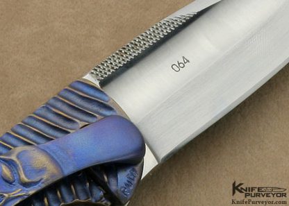 Korth Custom Knife Carved "Amazonas" Titanium IKBS Frame Lock - Image 5