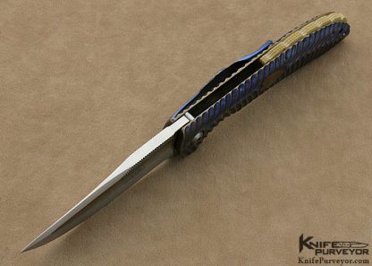 Korth Custom Knife Carved "Amazonas" Titanium IKBS Frame Lock - Image 6