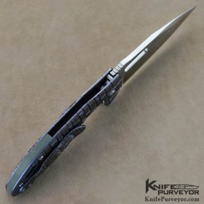 Korth Custom Knife Sentry Flipper with Skull Smoking a Cigar - Image 4