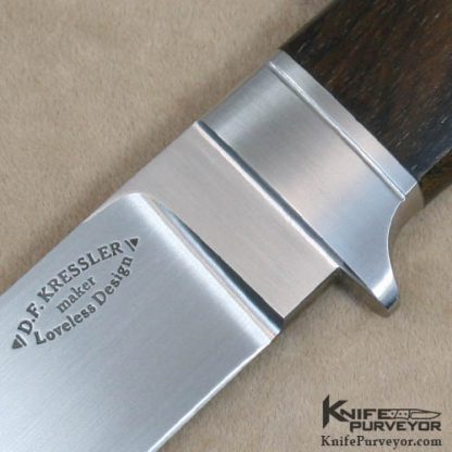 Dietmar Kressler Custom Knife Hidden Tang Walnut Drop Point Hunter #1 - Image 2