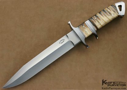 Dietmar Kressler Custom Knife Mammoth Tooth Integral Big Bear Subhilt Fighter