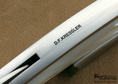 Dietmar Kressler Custom Knives Mother of Pearl Shell Interframe Wine Opener - Image 4