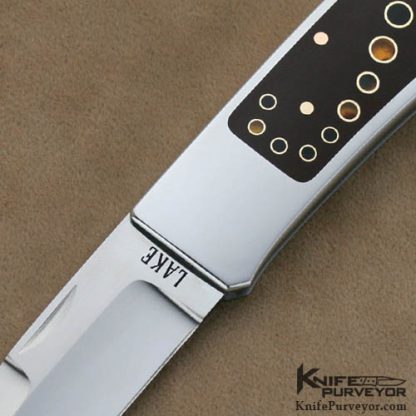 Ron Lake Custom Knife 2009 AKI Large Orion Chute Blade Tail Lock - Image 2