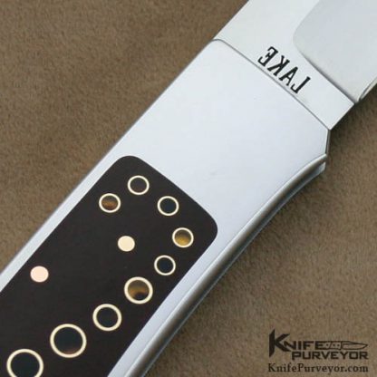 Ron Lake Custom Knife 2009 AKI Large Orion Chute Blade Tail Lock - Image 3